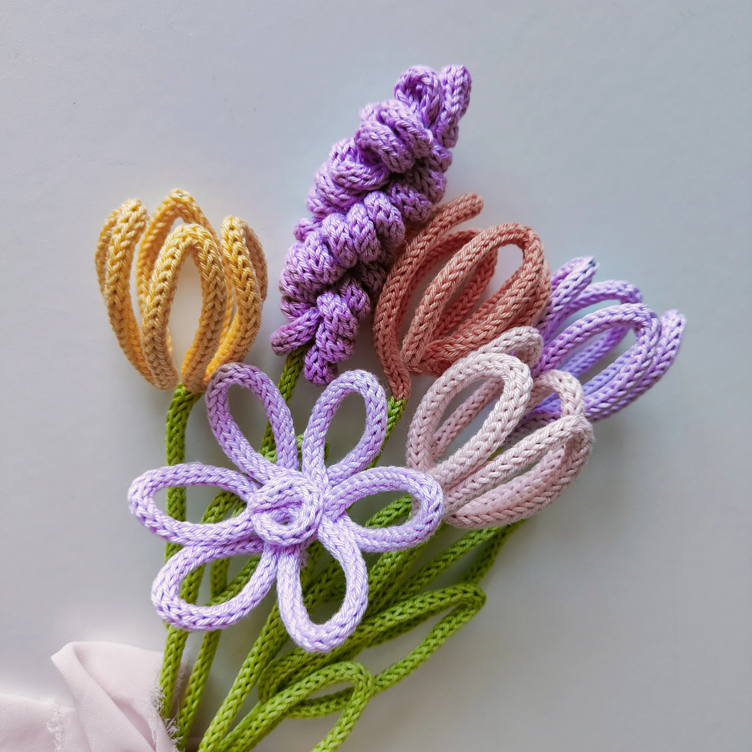 fiori tricotin bouquet artigianale bomboniere
