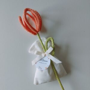 Bouquet tulipani in tricotin fatto a mano