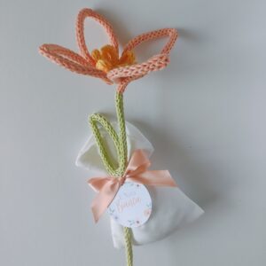 Bouquet floreale in tricotin artigianale personalizzato