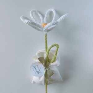 Bomboniere battesimo floreali artigianali personalizzate