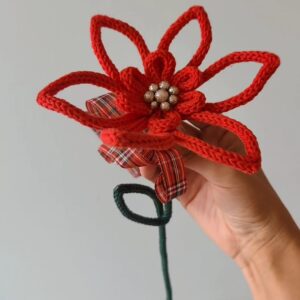 fiore handmade modello stella di natale