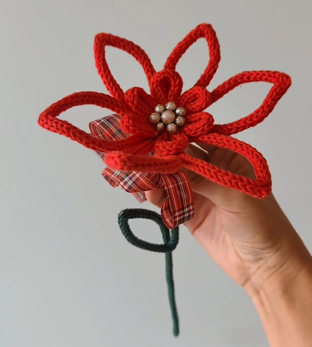 fiore handmade modello stella di natale